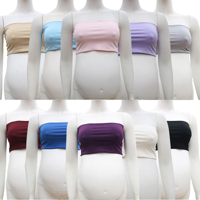 Clearance Stretchy Cotton Boob Tube Top Maternity Photo Dresses - Don&Judy Newborn&Maternity photography props