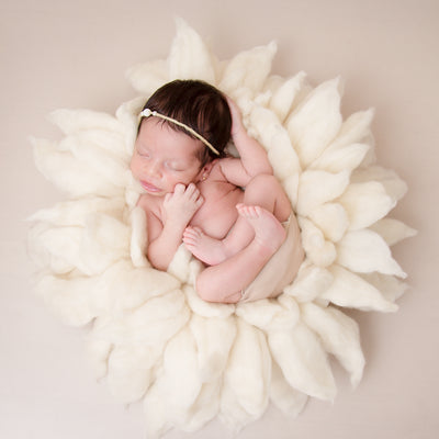 Handcraft Pure Wool Fox-Brush Style Newborn Photography Blanket - Don&Judy Newborn&Maternity photography props